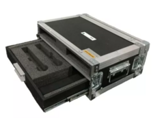 Case Rack 2 Bases Sem Fio E Gaveta Bastões Shure Senheiser MLZ