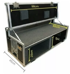Case Rack Para 2 Monitores + Cpu + 5u Com Tampa Vira Mesa MLZ na internet