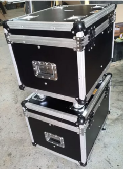 2 Cases Para Moving Caleidoscopio 4 X 25w Com Rodas MLZ na internet