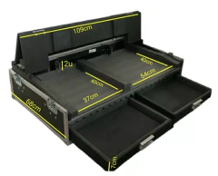 Case Para Ma Command Wing + Fader Com Rodas Black MLZ - Universalcases
