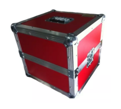 Case Para Vinil 12 Polegadas Vermelho Para 100 Discos MLZ