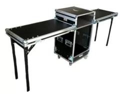 Case Rack Para Xenyx 2442+ 12u Com Bancadas Laterais MLZ