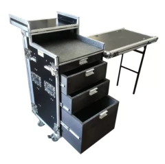 Case Gaveteiro 4 Gavetas + Notebook + Tampas Viram Bancada MLZF