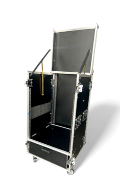 Case rack 12u + mesa + gaveta 15cm ajustavel - comprar online