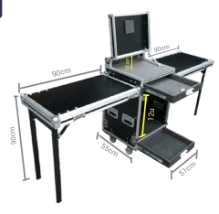 Case rack 12u + 2 gavetas com tampa para monitor na internet