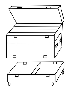 Case duplo para sistema Lexsen VL2000