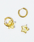 Imagen de AROS ASTRO AMBAR ORO