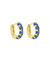 HOOPS LEIA BLUE ORO - comprar online