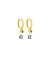 TINY HOOPS COSTA BLUE ORO - comprar online
