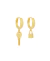 TINY HOOPS KEY ORO