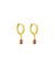 TINY HOOPS LEIA LAVENDER ORO - comprar online