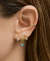 TINY HOOPS BLUE ODILE ORO - Gallery Gang
