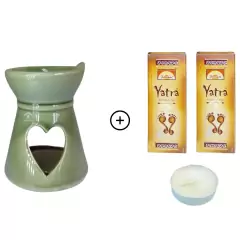 Rechô Em Cerâmica E 2 Essências Yatra Massala - RA06