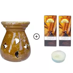 Rechô Em Cerâmica E 2 Essências Canela - RA08
