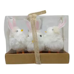 Enfeite Pintinho em Pé 11cm 3 unidades Páscoa Decorativo