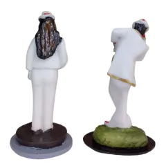 Escultura Imagem Casal Zé Pelintra e Maria Navalha Resina10c na internet