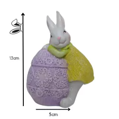 Enfeite Coelha Decorativo 13 cm Páscoa - comprar online