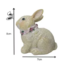 Enfeite Páscoa Coelho Decorativos 8 cm com 3 unidades na internet