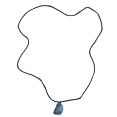 Cordão Hippie Colar Signos Aquário De Pedra Quartzo Azul na internet