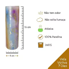 Vela 7 Dias Santa Sarah Ciganos Colorida - comprar online