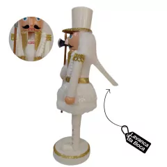 Soldado Quebra Nozes Dinamarca Dourado 28cm Decora Natal - comprar online