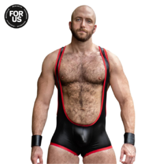 Body Singlet Gruff Pup Impulse Black (full ass)