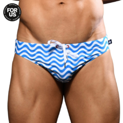 Sunga Andrew Christian Waves 7909 celeste