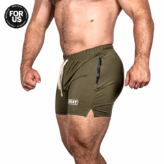 Short MEAT Squatting Retro Juniper Green en internet