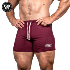 Short MEAT Squatting Retro Burgundy