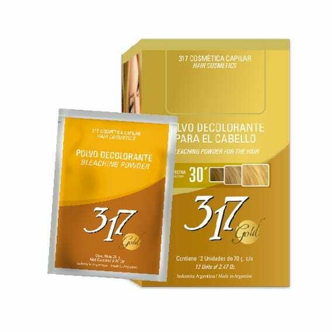 POLVO DECOLORANTE GOLD 317 - NUEVA FÓRMULA - 20 GRS.
