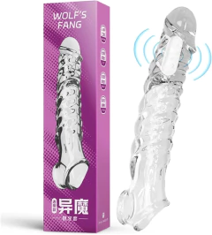 Funda Peneana con Vibrador Extensor Alarga Y Engrosa C Agarre - comprar online