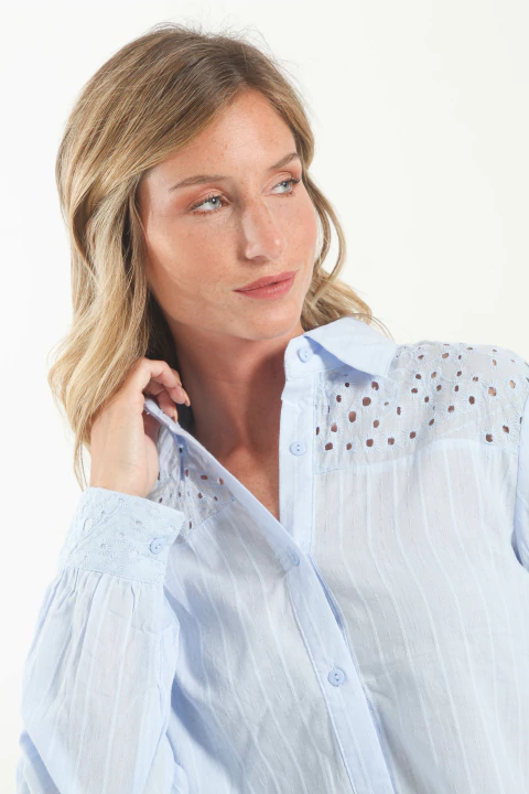 Camisa Fantasia Con Broderie VTK4125 - comprar online