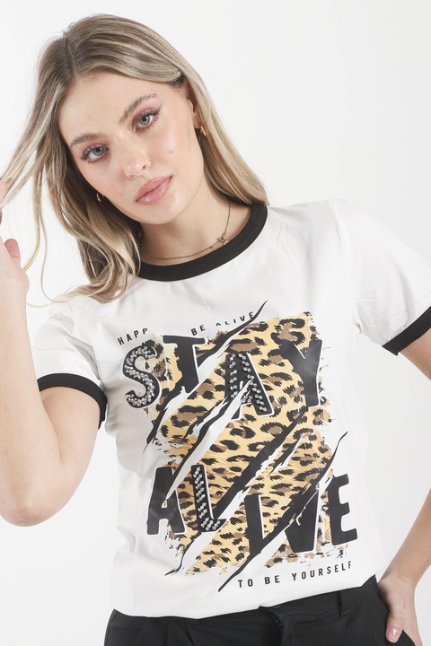 Remera STAY ALIVE VT15803