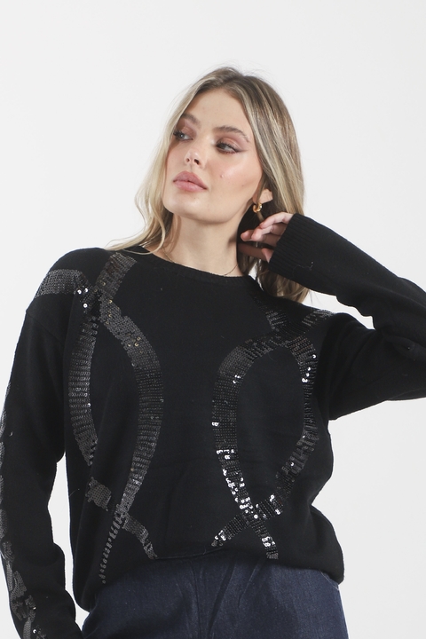 Sweater Con Lentejuelas VTL675