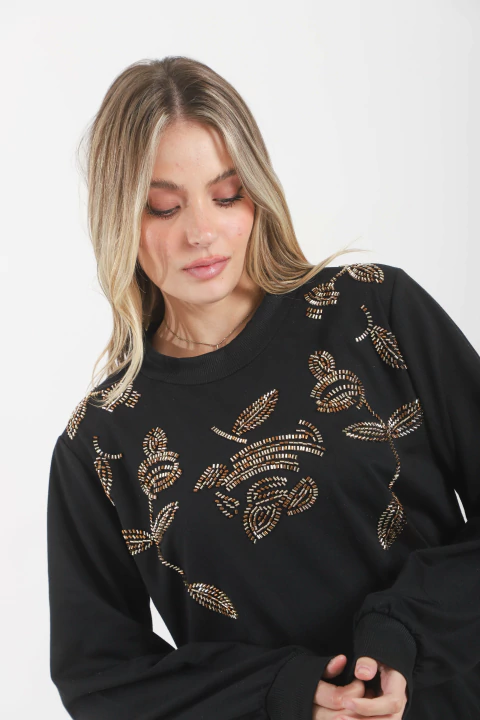 Buzo Bordado Canutillos VTK70060