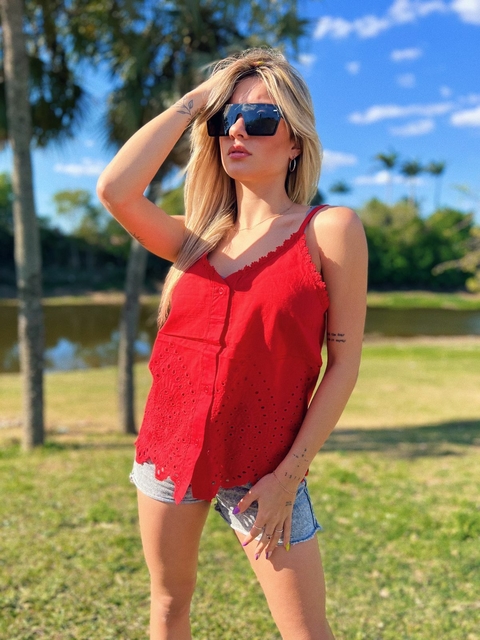Musculosa Broderie y Botones vtk065 - comprar online