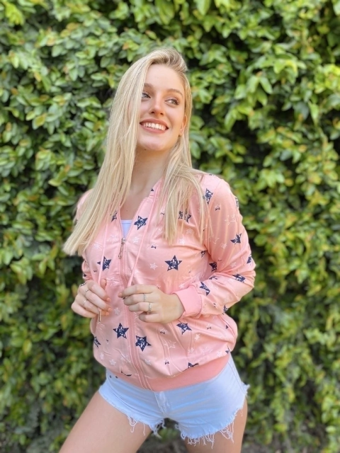 Camperita Engomada Estrellas AZURDUY ROSA