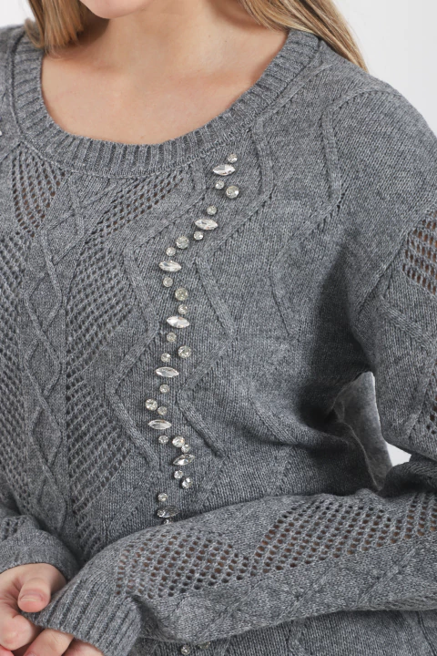 Sweater Con Piedras VTL664