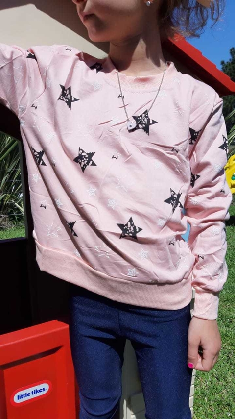 Buzo Engomado KIDS ESTRELLAS ROSA