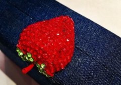 Denim Clutch - Blancheclutches