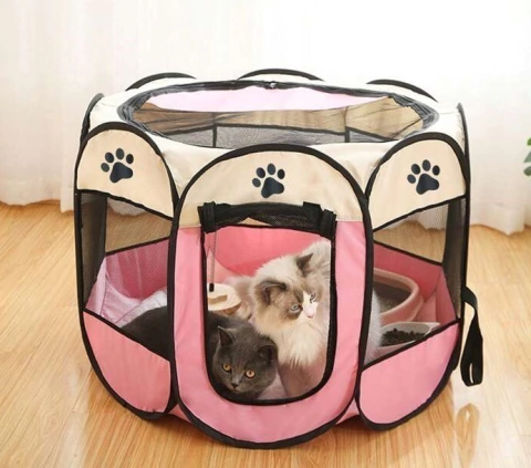 corralito plegable para mascotas gatos perros mini