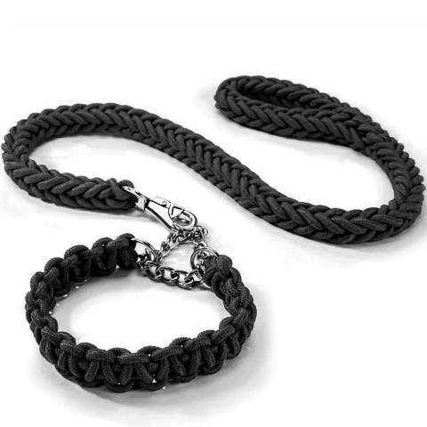 Correa y Collar Trenzados - Perros grandes - tienda online