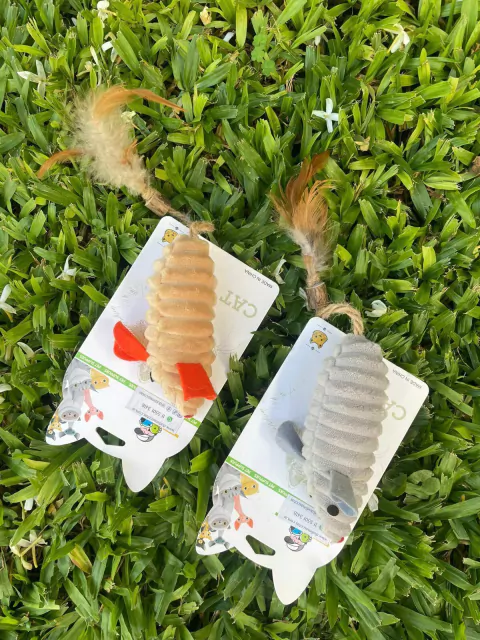 Juguete para gatos (ratoncito aterciopelado)