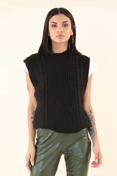 Chaleco tejido basico | ULTIMOS TALLES - comprar online