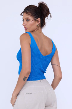 Top tejido escote V - tienda online