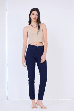 Top tejido lurex - scombro