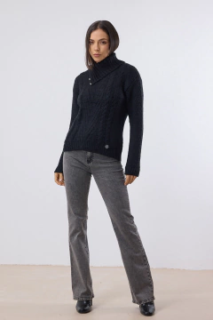 Sweater cuello alto - scombro