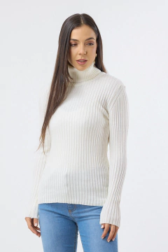 Polera tejida basica - scombro