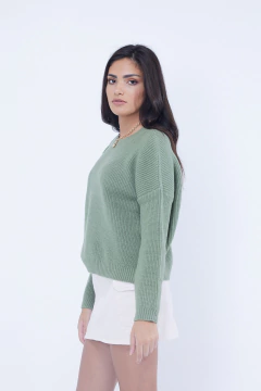Sweater Oversize liso - scombro