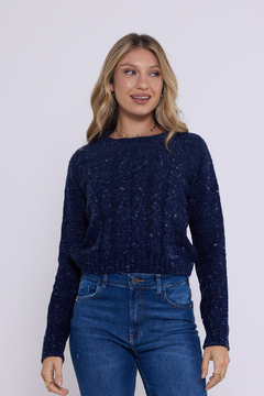Sweater corto trenzas